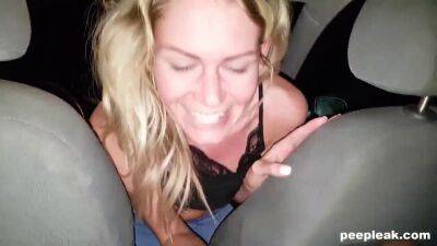 Juicy homemade sex with my big cock in the car with my pierced MILF friend and her big cock friend - watch now! - sexu.com