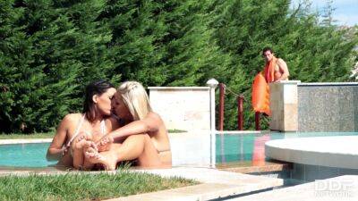 Teen and MILF's Foot Fetish Fun At Pool - PornWorld - hotmovs.com - Spain - Hungary