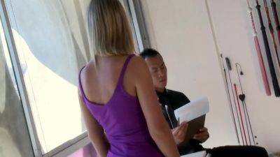 Asian Master Shono Dominate Submissive Slut Kelly And Fuck The Blond Bitch Hard - hotmovs.com